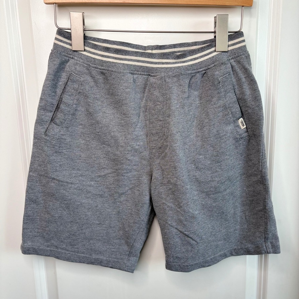 Vans Fleece Sweat Shorts Mens Large Heather Gray Skater Casual Active loungewear